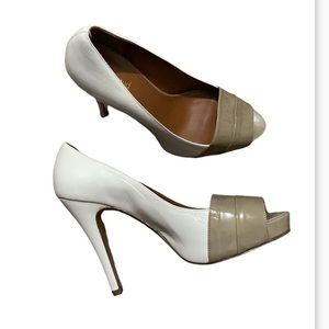 NWOT HEYRAUD Italian Made Hell  Open Toe Size 40